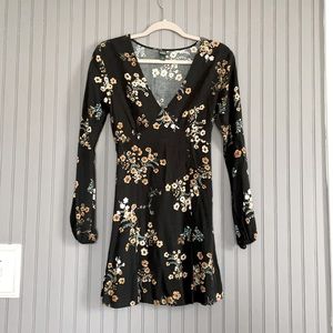 Long sleeve black dress